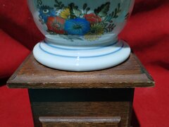 Rasnita de cafea franceza din portelan si lemn